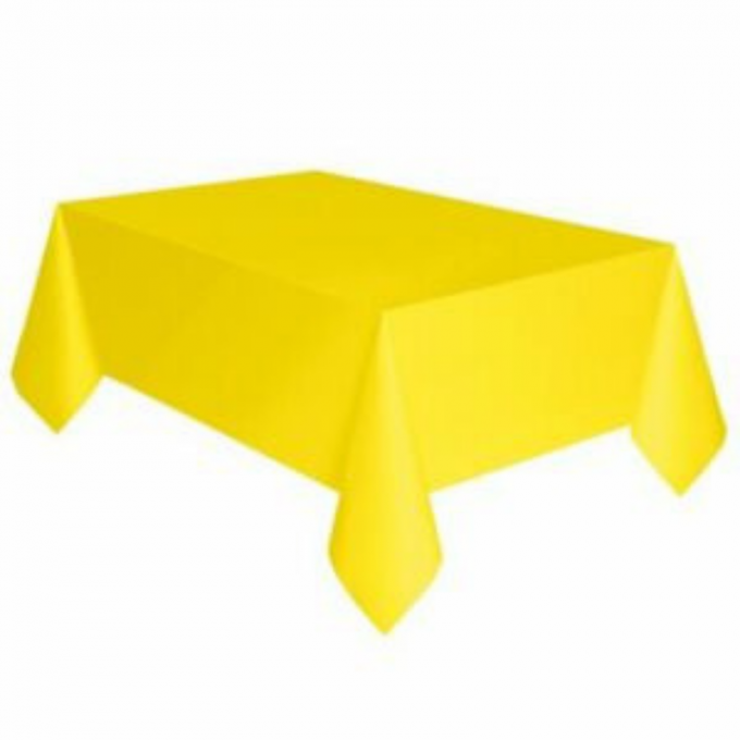 toalha de mesa amarelo néon