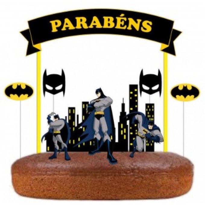 Topo de Bolo Batman - Partyval