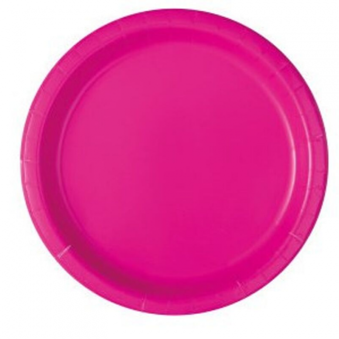 pratos rosa neon