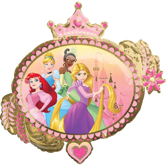 balão princesa disney escudo princesas