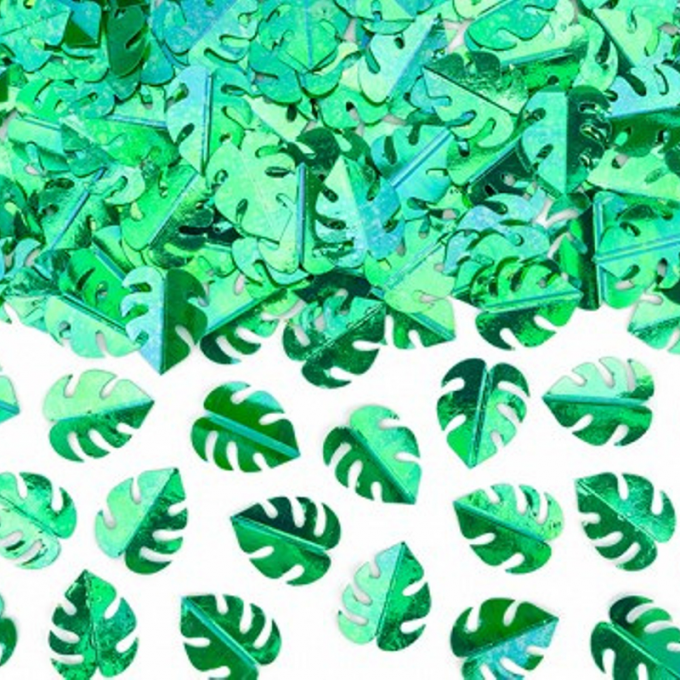 folha confetti verde