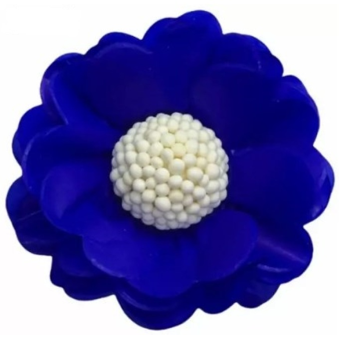Forminhas de Papel Seda Flor Azul Escuro Pack 12 1