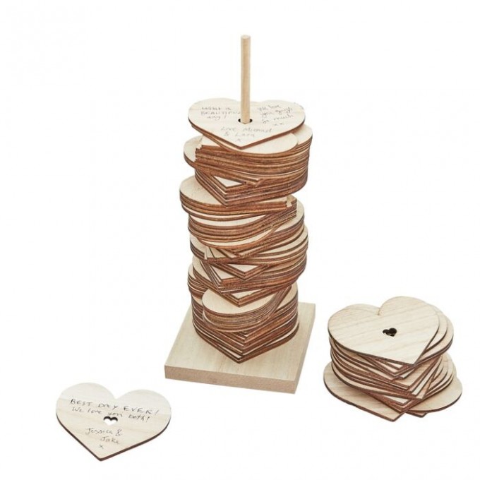 br 324 wooden stacking heart guestbook cut out min