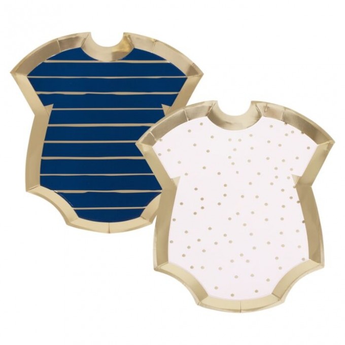 gr 104 gold foiled pink and navy baby grow shaped plates cut out v2 min