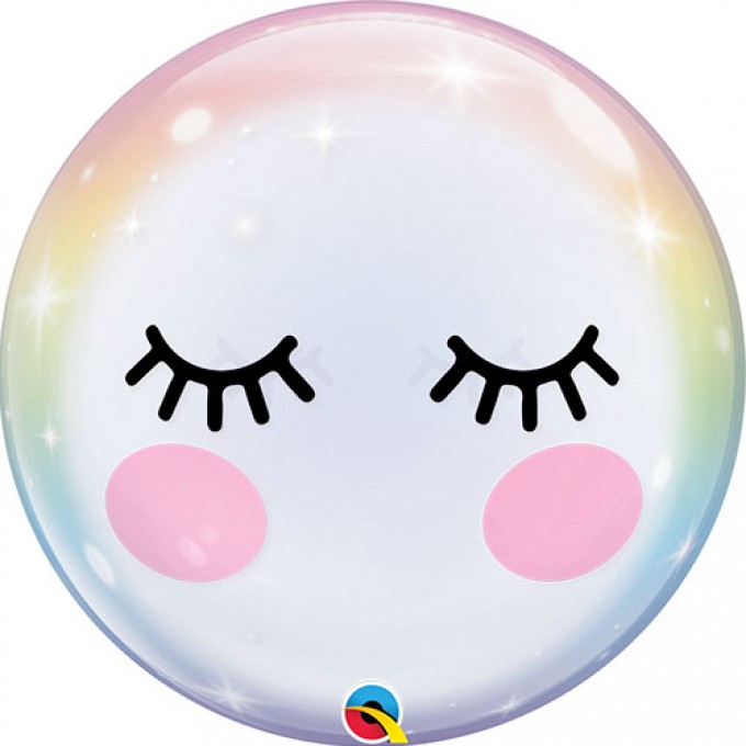 eyelashes bubble helium qualatex balloon 56cm 22 in product image