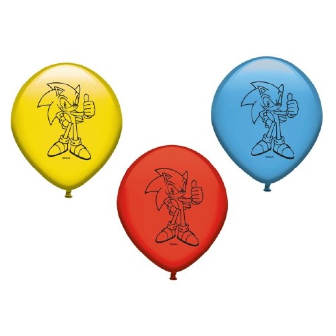 8 baloes latex Sonic