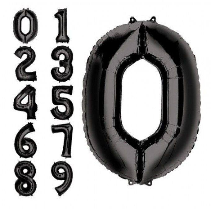 Balão Grande preto 86cm 1