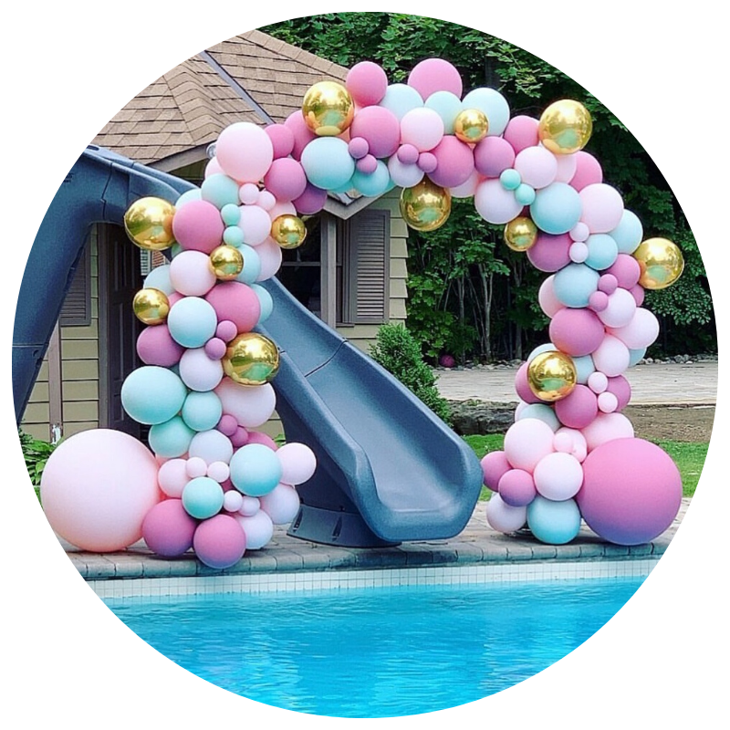 Decoração de festa com Arcos de Balões