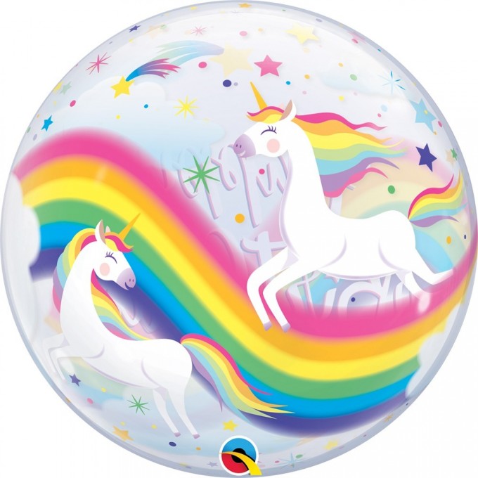 balo bubble aniversario arco iris unicornio 1 unidade D NQ NP 848176 MLB30870798341 052019 F