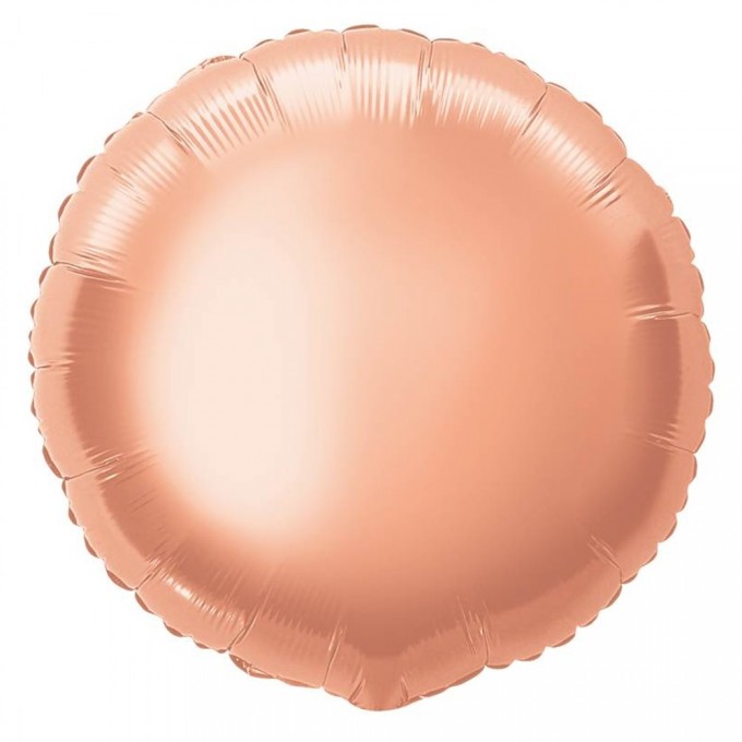 balão forma redonda rose gold