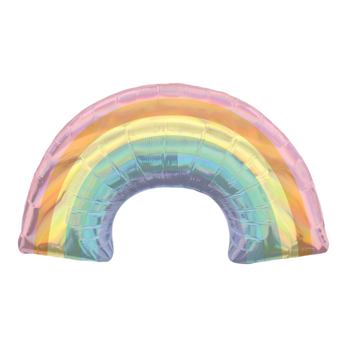 balõ arco iris pastel holografico