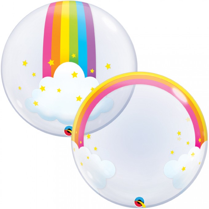 balao bubble arco iris para personalizar