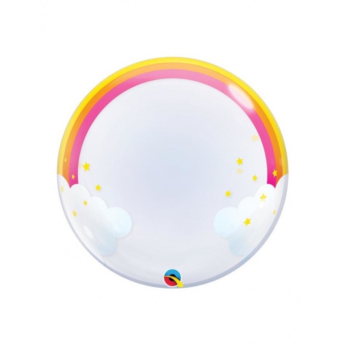 rainbow deco bubble balloon 1