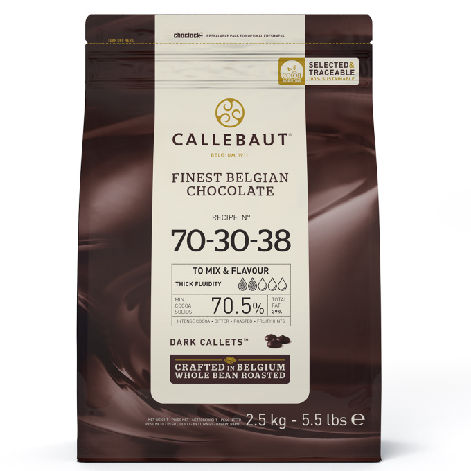 Chocolate Callebaut Negro 70 30 38 2.5Kg