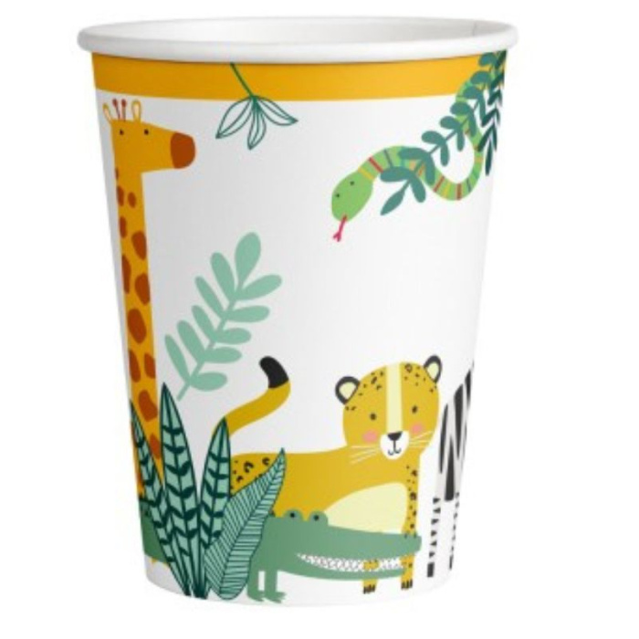 Copos Animais da Selva Get Wild - Pack. 8 - Image 1