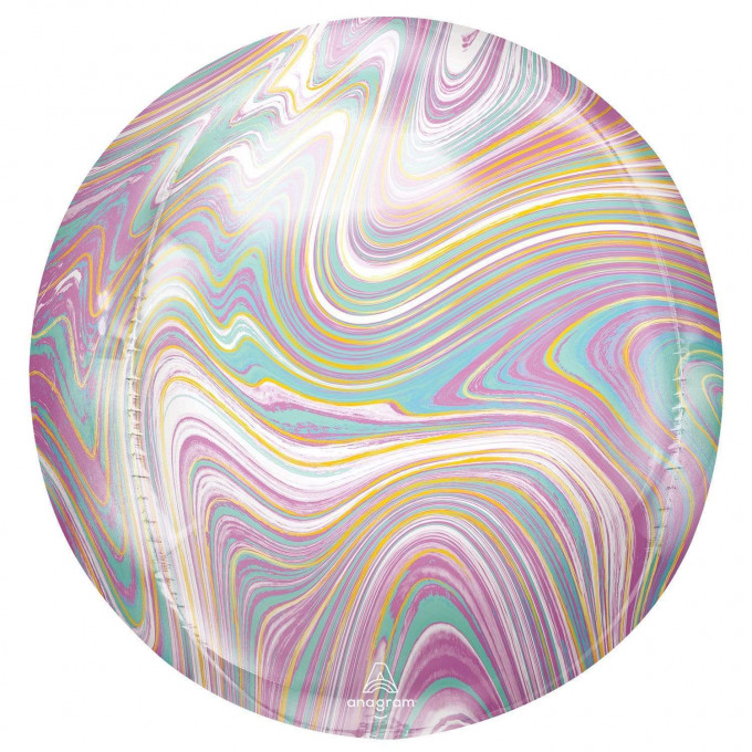 anagram mylar foil pastel marblez orbz 16 balloon 28250493780057