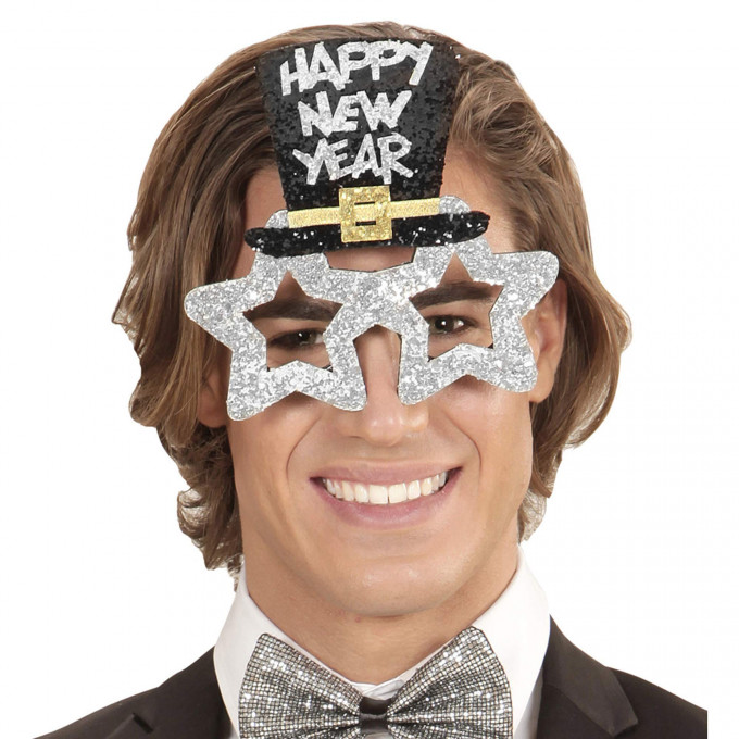 oculos happy new year prateada 3