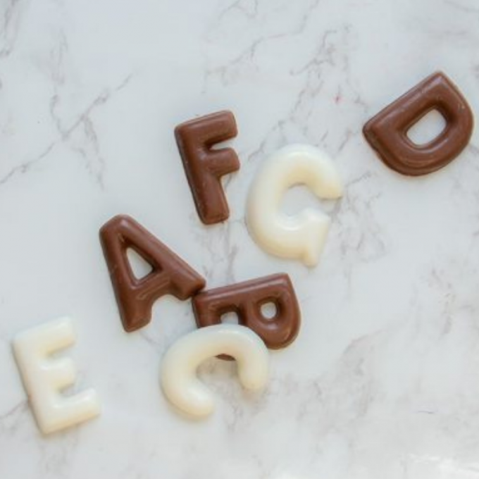 molde chocolate alfabeto