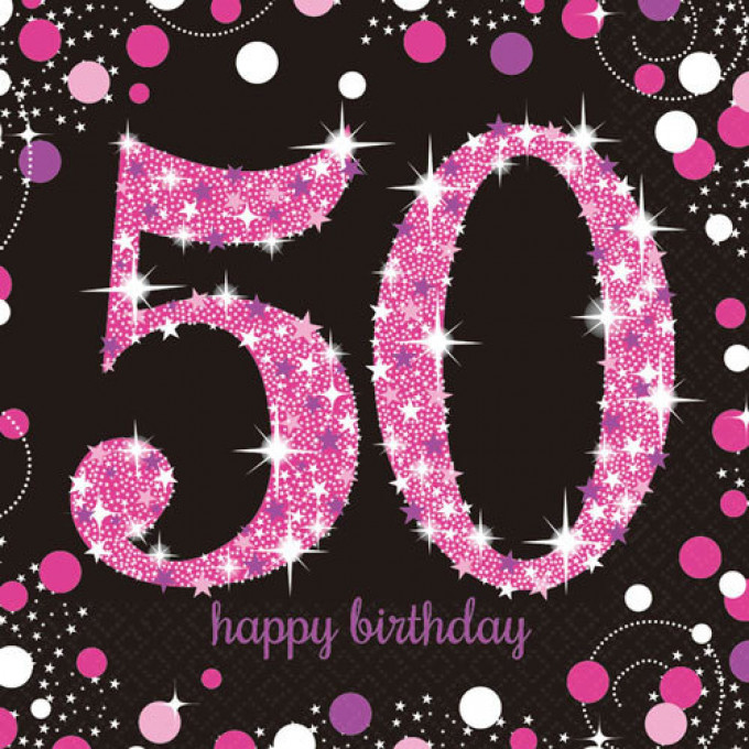 Guardanapos Happy Birthday 50 Pack 16
