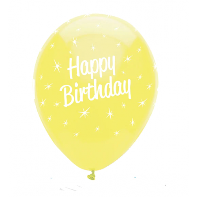 baloes happy birthday amarelo