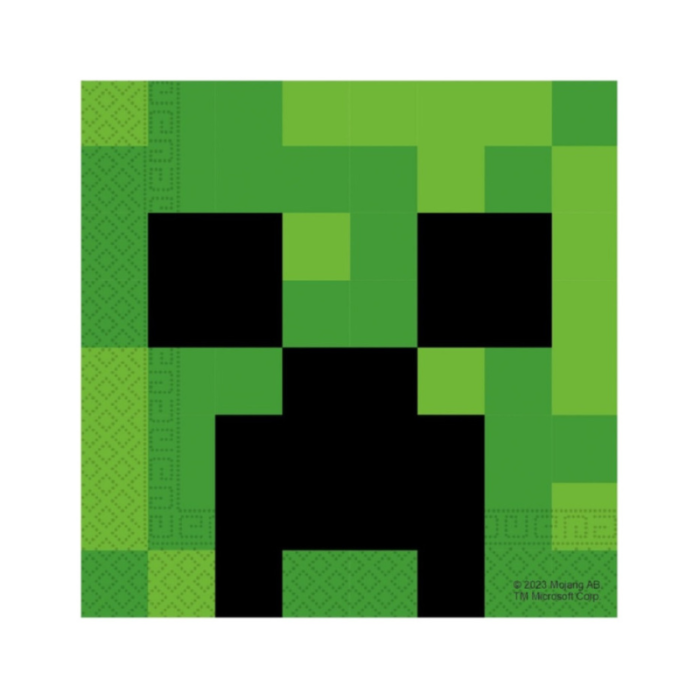 MineCraft TNT Guardanapos 33cm- Pack. 20 - Image 1