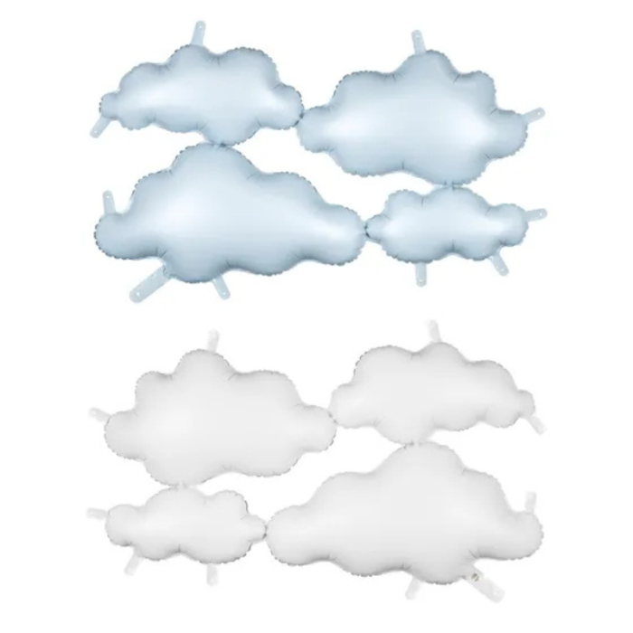 Painel Balões Nuvens Azuis e Brancos - Image 1