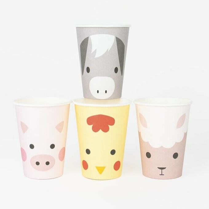 paper cups mini farm