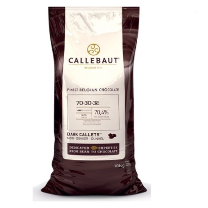 Chocolate Callebaut Negro 70 30 38 10Kg