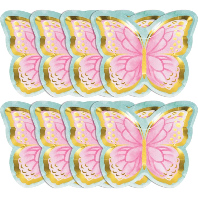 pratos forma de borboleta