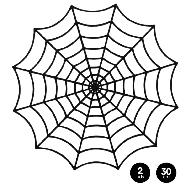 desenho de aranha de halloween com desenho de teia de aranha