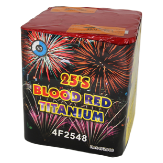 Bateria Fogo Artificio 25 Disparos Blood Titanium