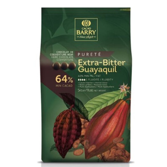 Chocolate Barry Extra Bitter Guayaquil 64 Gama Purete 5kg