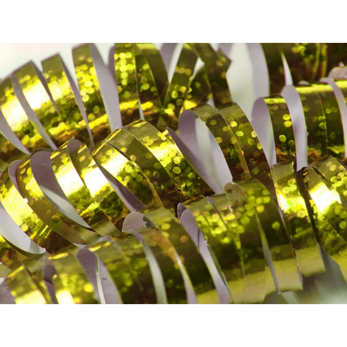 Serpentina holografica dourada Ano novo 2