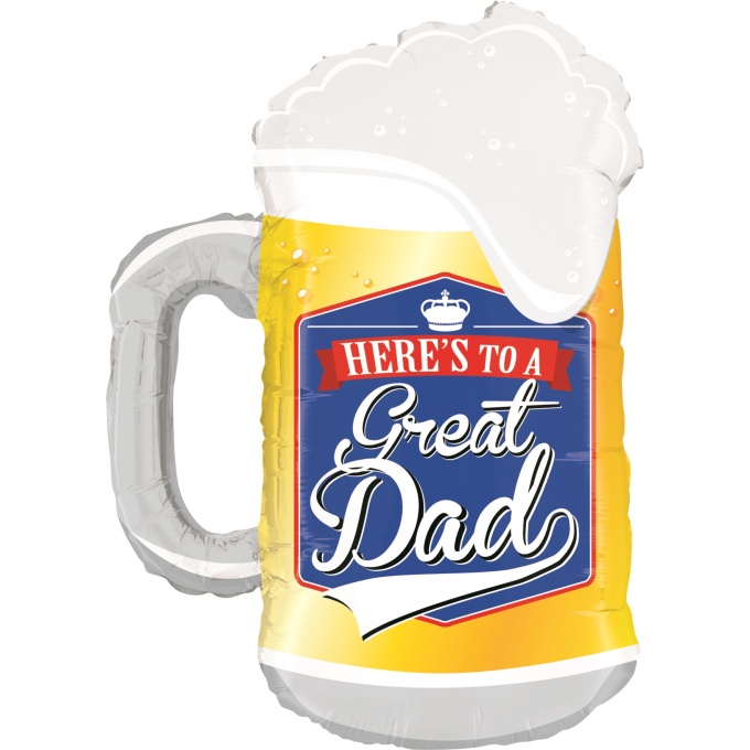 balao dia do pai cerveja HERES TO A GREAT DAD