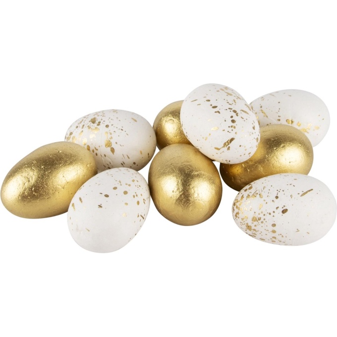 ovos decorativos pascoa dourados
