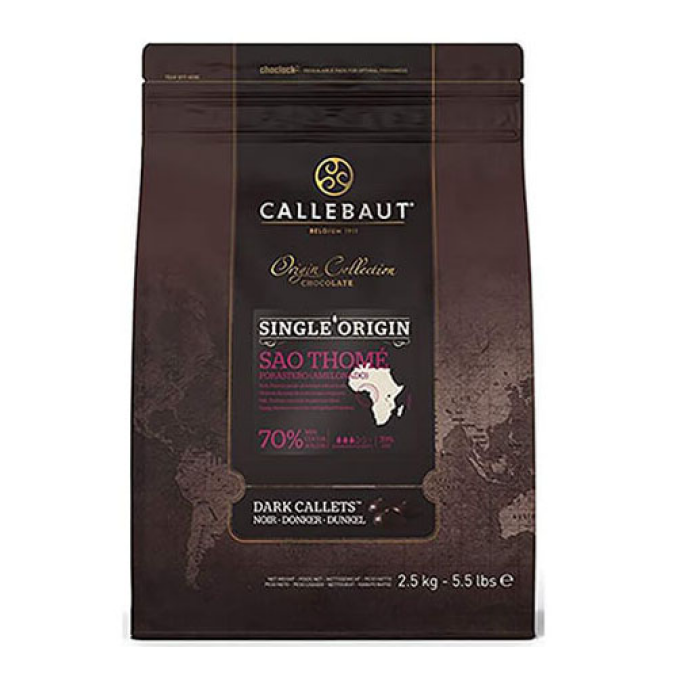 Chocolate Callebaut Negro Origem S. Tome 70 2.5Kg