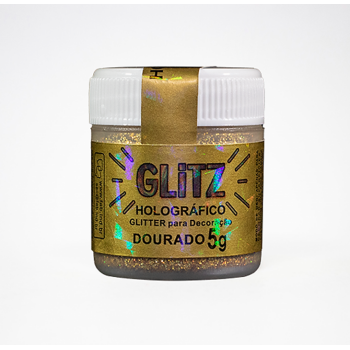 Glitz Holografico Dourado Fab 5Gr