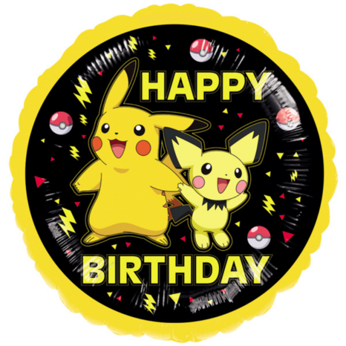 balao pokemon happy birthday 43cm 0194099126953