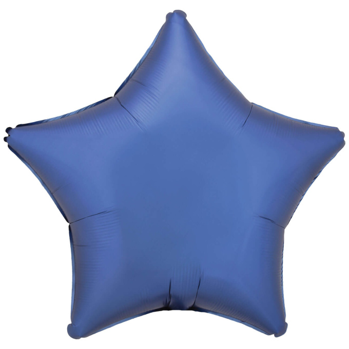 Balão Estrela Azul Escuro Mate - 56cm