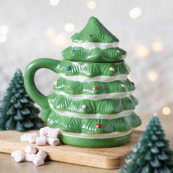 Caneca em forma de arvore de Natal 1