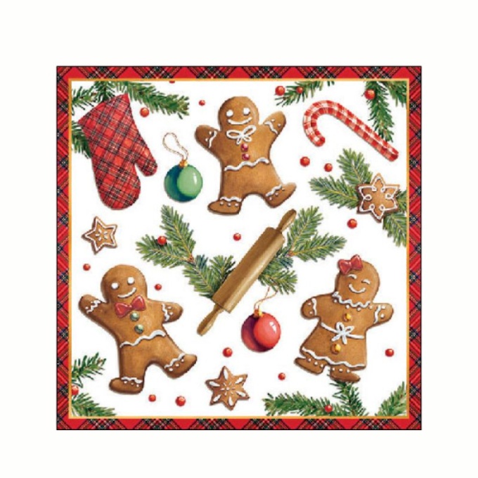 guardanapos papel gingerbread natal