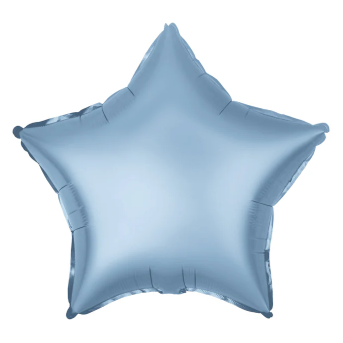 Balão Estrela Azul Claro - 48cm