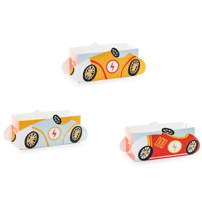 Caixa Lanche Carros - Pack.3