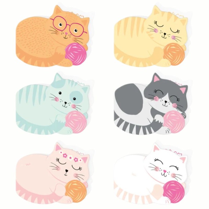 Convites Gatinhos - Pack.6