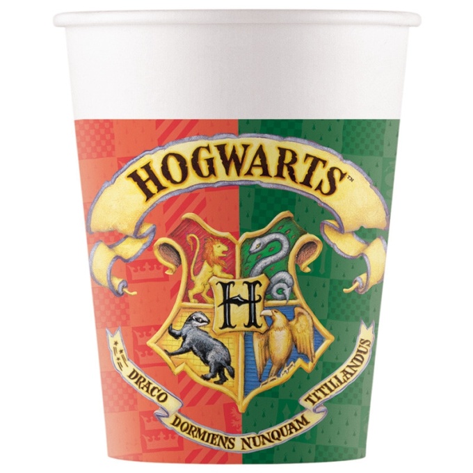 Harry Potter Copos 200ml- Pack 8