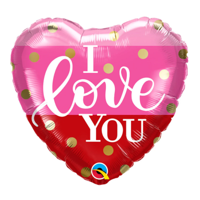 Balão Coração I Love You - 46cm