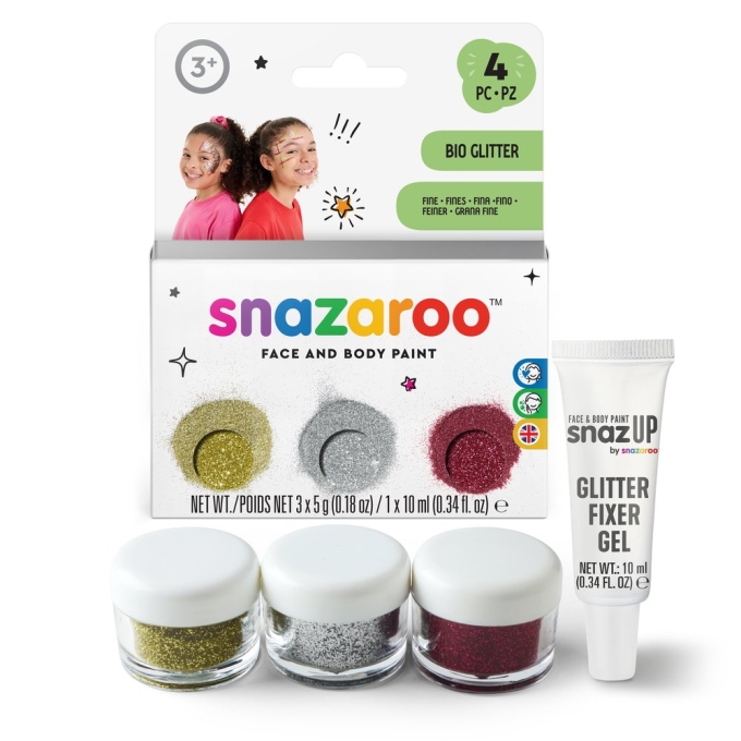 Snazaroo Glitter Bio e Fixador em Tubo