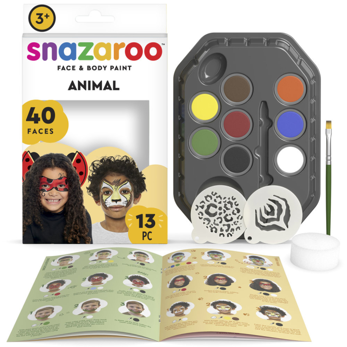 Kit Pintura Facial Animais - Snazaroo