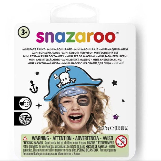 Mini Kit Pintura Facial Pirata - Snazaroo