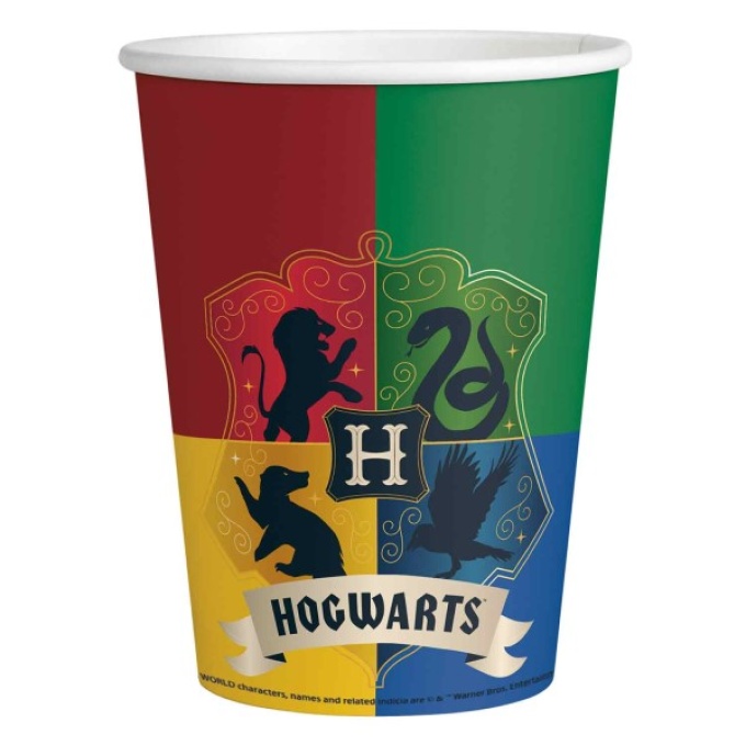 Harry Potter Copos 250ml- Pack 8